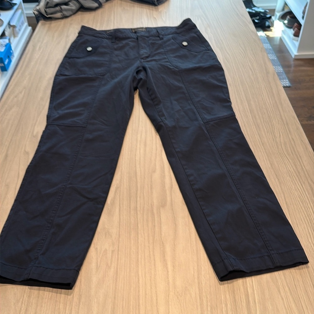 White House Black Market Cropped Ankle Pants in Navy - 12